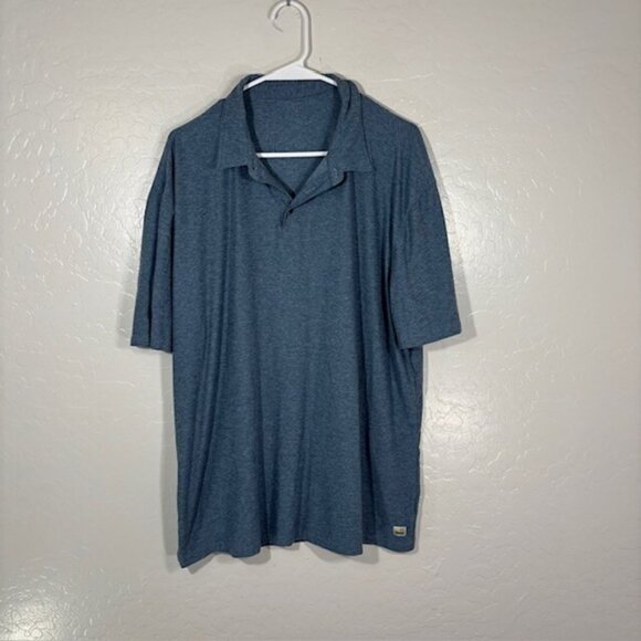 Vuori Shirt Mens XXL Gray Strato Tech Polo Performance Stretch Short Sleeve - Picture 1 of 4
